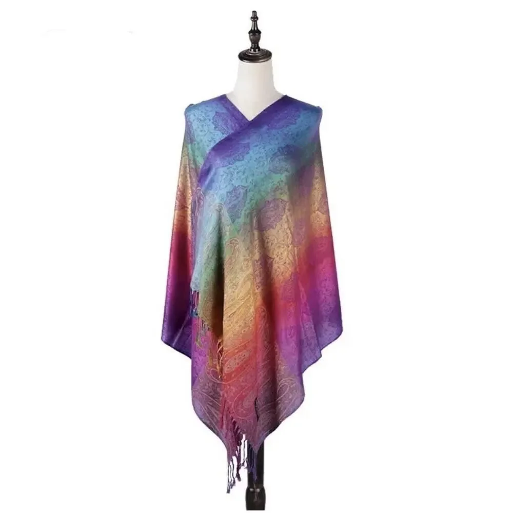 N/A rainbow scarf